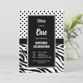 Invitation 1er anniversaire Black and White Party (Debout devant)
