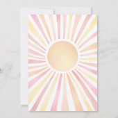 Invitation 1er Anniversaire Boho Premier Tour de Soleil (Dos)