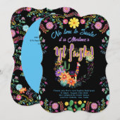 Invitation 1er anniversaire de fête pour un garçon Folkart Fl (Devant / Derrière)