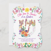 Invitation 1er anniversaire de fêtes pour une fille Folkart F (Devant)