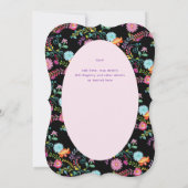 Invitation 1er anniversaire de fêtes pour une fille Folkart F (Dos)