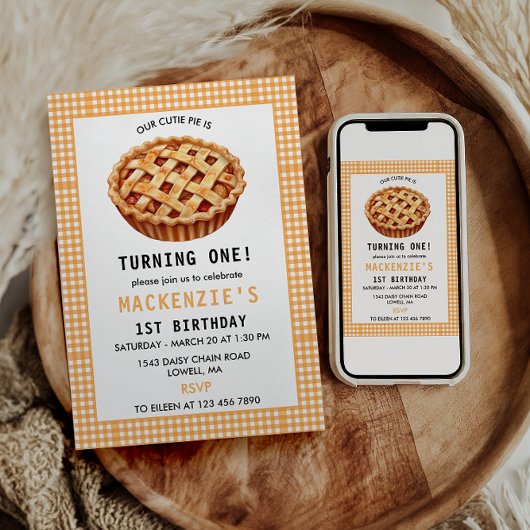 Invitation 1er anniversaire de la Cutie Pie