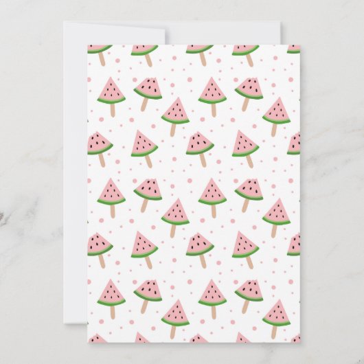 Invitation 1er anniversaire de la pastèque (Dos)