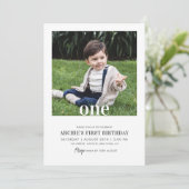 Invitation 1er anniversaire de modification photo minime phot (Debout devant)