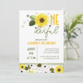 Invitation 1er anniversaire de tournesol (Debout devant)