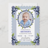 Invitation 1er anniversaire du premier anniversaire du garçon (Devant)