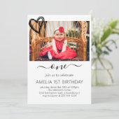 Invitation 1er Anniversaire Fête Fournitures Un an Anniversai (Debout devant)