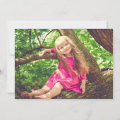 Invitation 1er anniversaire fête Unicorn Photo (Dos)