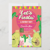 Invitation 1er anniversaire Fiesta (Devant)