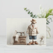 Invitation 1er anniversaire Haute Couture Baby Boy & Atelier (Debout devant)