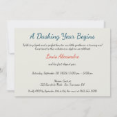 Invitation 1er anniversaire Haute Couture Baby Boy & Atelier (Dos)