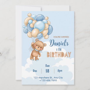 Invitation 1er Anniversaire Invitation, baby shower invitatio