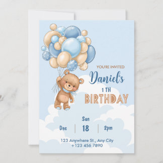 Invitation 1er Anniversaire Invitation, baby shower invitatio