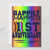 Invitation 1er anniversaire mariage (Devant)