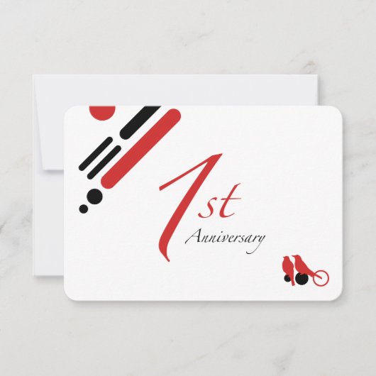 Invitation 1er anniversaire (mod birds) (Devant)