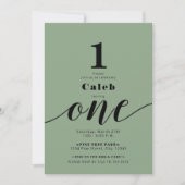 Invitation 1ER Anniversaire Photo N'importe quelle couleur Pa (Devant)