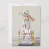 Invitation 1er anniversaire Photo personnalisée (Devant)
