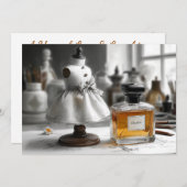 Invitation 1er anniversaire - "Une année d'amour et de rire" (Devant / Derrière)