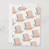 Invitation 1er chapitre storybook fête d'anniversaire (Dos)