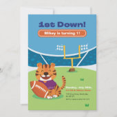 Invitation 1er Football Américain de bas premier anniversaire (Devant)