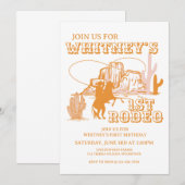 Invitation 1er Rodéo, 1er Anniversaire du Rodéo, Anniversaire (Devant / Derrière)