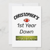 Invitation 1ère année de bas Football Boy's Birthday (Devant)