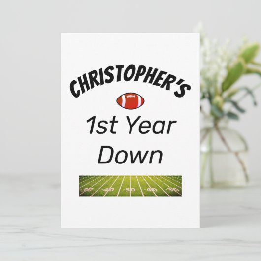 Invitation 1ère année de bas Football Boy's Birthday (Debout devant)