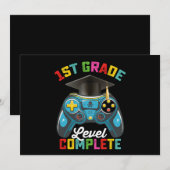 Invitation 1ère année Niveau Complet Graduation Jeu Gamer (Devant / Derrière)