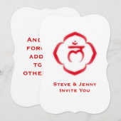 Invitation 1ère Chakra (la chakra racine) (Devant / Derrière)