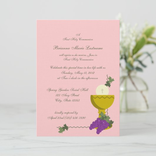 Invitation 1ère Chalice communion (Debout devant)