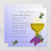 Invitation 1ère communion (Devant / Derrière)