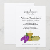 Invitation 1ère communion Pain de vie (Devant / Derrière)