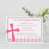 Invitation 1ère Croix et Fleurs de Communion (Debout devant)