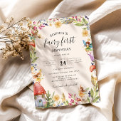 Invitation 1ère Fée Anniversaire