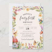 Invitation 1ère Fée Anniversaire (Devant)