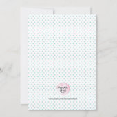 Invitation 1ère fête d'anniversaire | Animaux Fun Woodland (Dos)