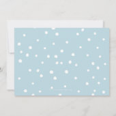 Invitation 1ère FÊTE D'ANNIVERSAIRE élégant bébé bleu garçon  (Dos)