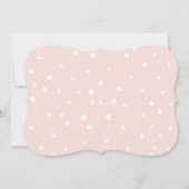 Invitation 1ère FÊTE D'ANNIVERSAIRE élégante petite fille ros (Dos)