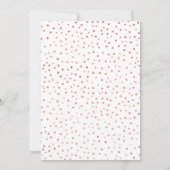 Invitation 1ère fête d'anniversaire - Rose blanche or (Dos)