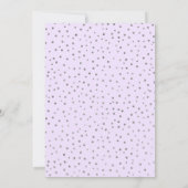 Invitation 1ère fête d'anniversaire - Silver Purple (Dos)