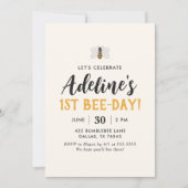 Invitation 1ère fête des abeilles Anniversaire des bourdons (Devant)