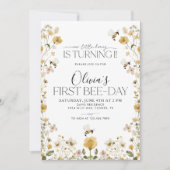 Invitation 1ère Fête des abeilles Bumble Filles des abeilles  (Devant)