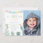 Invitation 1ère Fiesta mexicaine Thème Garçon Première fête d (Devant)