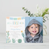 Invitation 1ère Fiesta mexicaine Thème Garçon Première fête d (Debout devant)