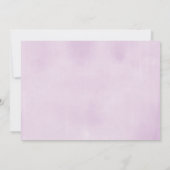 Invitation 1ère fille d'anniversaire, photo florale d'or viol (Dos)