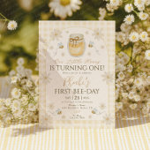 Invitation 1ère Filles de la fête des abeilles Anniversaire F