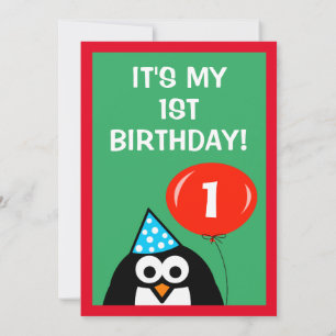 Invitation 1Fête d'anniversaire modèle pour enfants