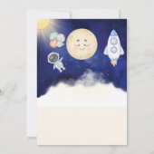 Invitation 1re Voyage aquarelle Espace extra-atmosphérique 1e (Dos)