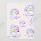 Invitation 1st Birthday Party Rainbow Unicorn (Dos)