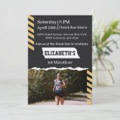 Invitation 1st Marathon Runner First Running Sport 26 2 Party (Debout devant)
